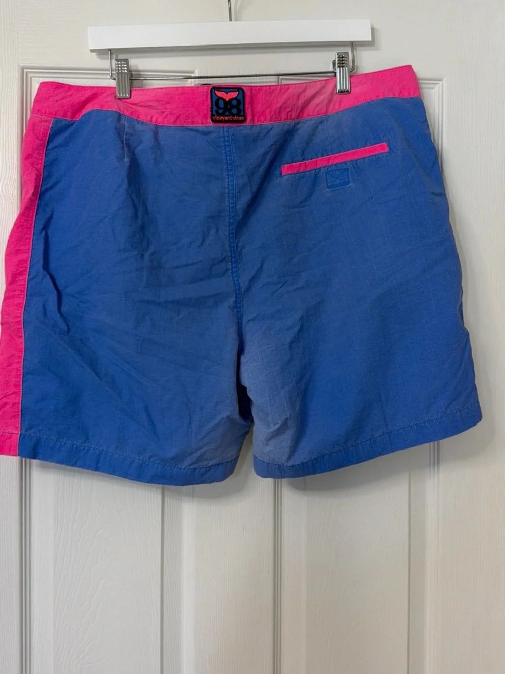 Vineyard Vines Blue and Pink Men's Swim Board Shorts